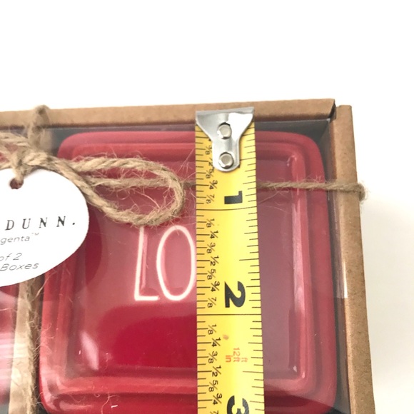 ❤️🆕 New Rae Dunn 2pk Red Jewelry Boxes - Picture 10 of 10